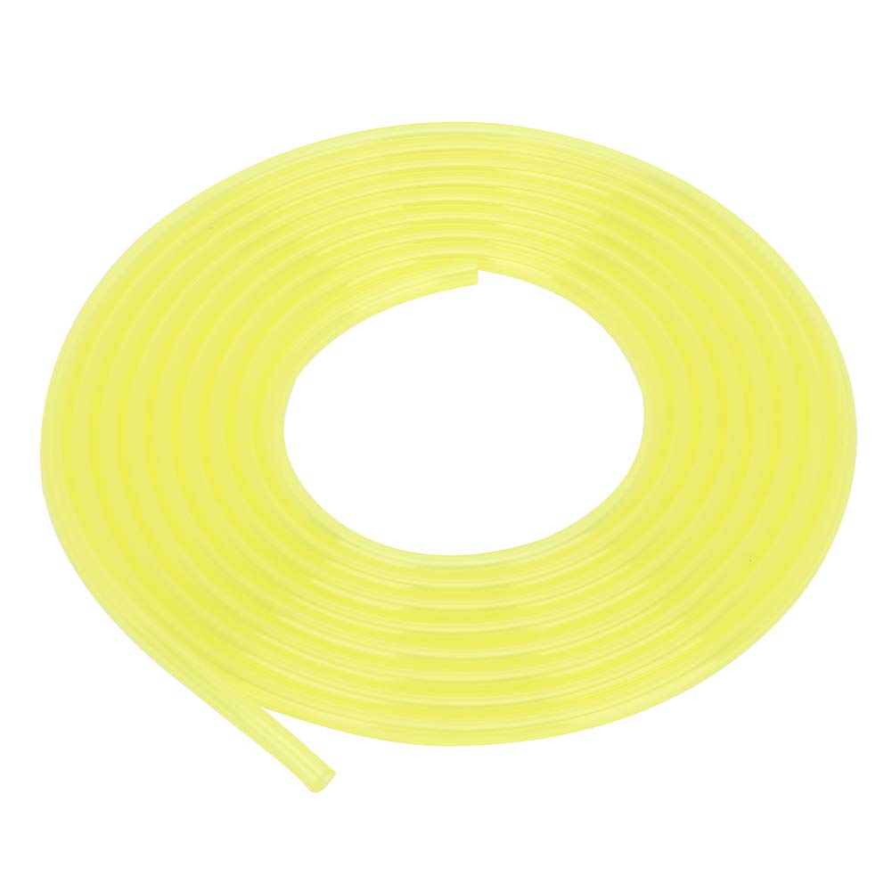 3 Meters Yellow Fuel Line Hose Fuel Pipe Plastic Petrol Tube Gasoline Fuel Pipe Chainsaws Lawn Mower Trimmer Accessories(3 * 5mm)