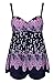 Abary Women Beach Dress Conservative Tankini Swimsuits with Shorts