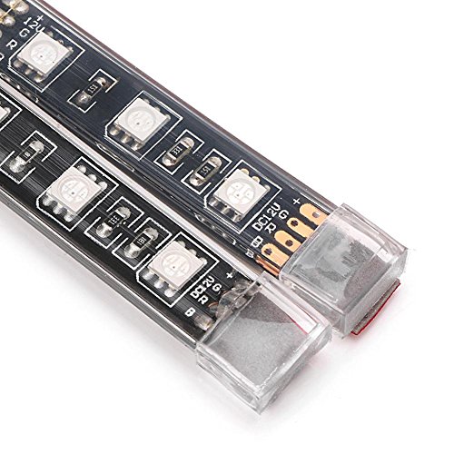 LIYUDL 8Pcs 12V 5050 SMD motorcycle strip lights Multi-Color Wireless Remote Control Motorcycle Atmosphere Lamp RGB Flexible Strips Ground Effect Light for Motorcycle - Thumbnail 4