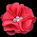 QandSweet Girls' Hair Clips with Jeweled Flower Ms Brooch for Toddler Girl Teens Womens (18-pairs/36pcs)