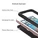 SPARIN iPhone SE Waterproof Case, iPhone 5 / 5S Waterproof, Dust Proof, Snow Proof, Shock Proof Case with Available Touch ID, Compatible with Magnetic Car Mount, and Clear Sound - Black