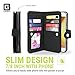 Gear Beast Flip Cover Dual Folio Case fits iPhone 8 Plus / 7 Plus Wallet Case Slim Protective PU Leather Case 7 Slot Card Holder Including ID Holder 2 Inner Pockets Stand Feature Wristlet