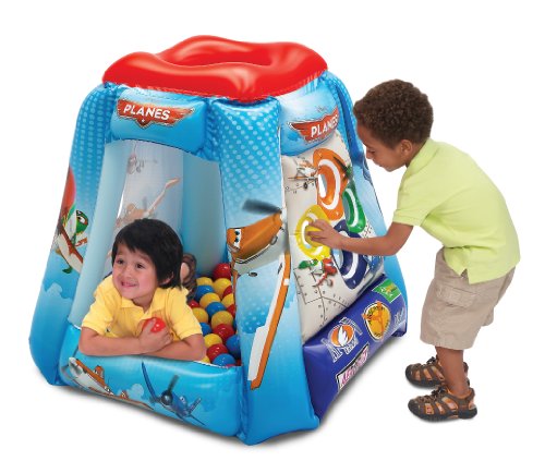 Planes Let's Soar Ball Pit, 1 Inflatable & 20 Sof-Flex Balls, Red, 37"W x 37"D x 34"H