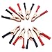 URBEST® Alligator Clamps 30A Copper Plated Metal Battery Clips for Cars, Vehicles, Automobiles, 20Pack Red, Black