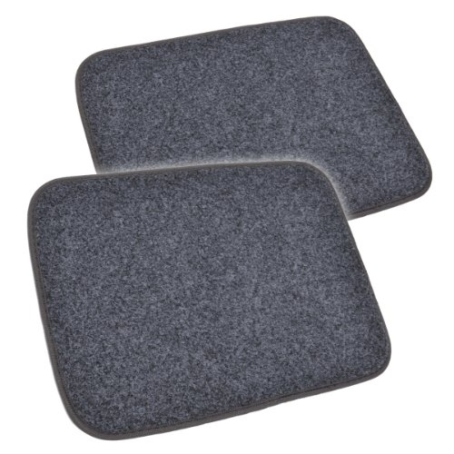 Motor Trend FatRug Carpet Floor Mats - Dark Ash Gray - Thick Robust Auto Gear for Your Car Truck or SUV