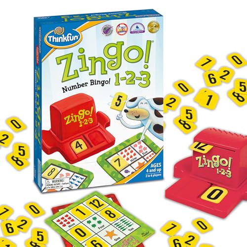 ThinkFun ボードゲーム 「ジンゴ 1-2-3」7703 英語力を育む 日本語説明書付 4歳～ 誕生日 クリスマス プレゼント 室内遊び 男の子