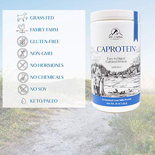 MT. CAPRA SINCE 1928 Caprotein Casein Protein Concentrate, Fermented