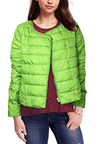 Lingswallow Womens Casual Crewneck Lightweight Padded Short Cotton Jacket Green Lingswallow Womens Casual Crewneck Lightweight Padded Short Cotton Jacket Green