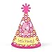Big Dot of Happiness Girl Puppy Dog - Mini Cone Baby Shower or Birthday Party Hats - Small Little Party Hats - Set of 8
