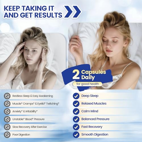 1000mg Magnesium Complex for Women and Men, Magnesium Glycinate, Citrate, Malate, Taurate, Oxide, Carbonate, Aspartate, Orotate, 8-in-1 Magnesium Supplement - Non GMO 240 Capsules