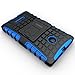 Microsoft Nokia Lumia 435 Case Cover Accessories - Tough Rugged Dual Layer Protective Case with Kickstand for Microsoft Nokia Lumia 435 - Blue