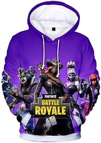 Fortnite 3D Hoodie Novelty Youth Game Unisex Sweatshirt Pullover Pocket