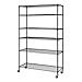Sandusky Lee MWS481874-B 6-Tier Wire Shelving Unit with 3