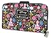 Loungefly x Beauty and the Beast Belle Character Floral Print Wallet (Black Multi, One Size)