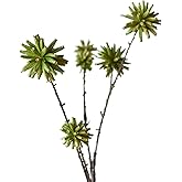 Melorca&Guilla Artificial Plants,4PCS 35.4" Green Faux Branches for Vase,Faux Greenery Stems Fake Plants for Shop Garden Office Home Décor