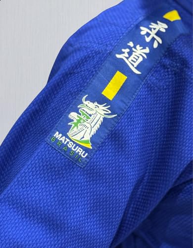 Kimono Judô Matsuru Trançado 350g Unissex Faixa Branca