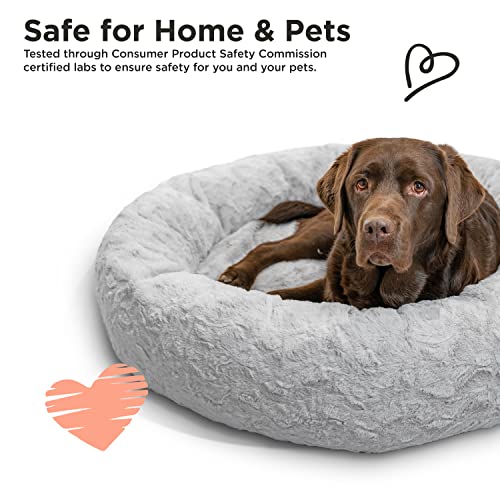 Best Friends by Sheri The Original Calming Donut Cat and Dog Bed in Lux