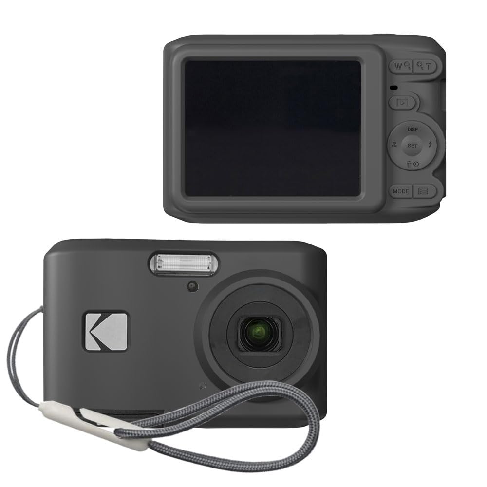 Photo 1 of Tedubax Case for Kodak PIXPRO FZ45 Case, Soft Silicone for Kodak PIXPRO FZ45 - Anti-Scratch Slim Fit Lightweight Protective - Black