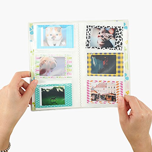 Katia Photo Album Film Sticker Bundle Set for HP Sprocket Portable Photo Printer/Polaroid ZIP Mobile Printer/Polaroid Snap Instant Digital Camera with 84 Pockets Photo Album/60 Pcs Stickers - Thumbnail 2