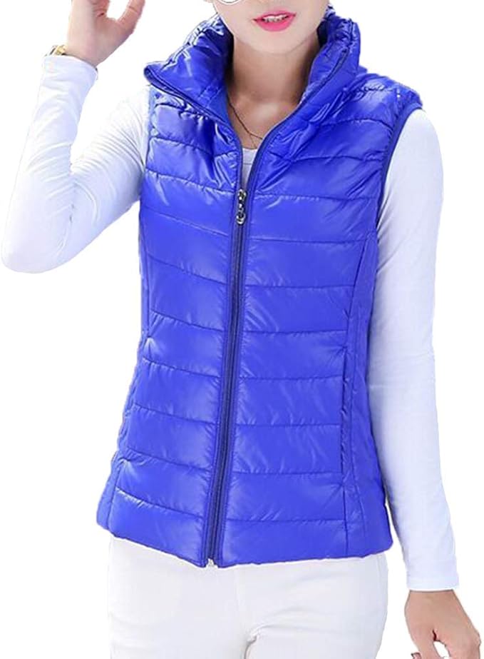 Women's Down Vest Vest Lightweight Outdoor Packable Winter Down