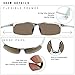 DUCO Mens Sports Polarized Sunglasses UV Protection Sunglasses for Men 8177s(Silver Frame Revo Gold Lens)