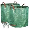 Gardzen 2-Pack 132 Gallons Gardening Bag with Double Bottom Layer – Extra Large Reuseable Heavy Duty Gardening Bags…