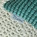 CaliTime Throw Pillow Covers Pack of 2 Comfy Corduroy Corn Striped Waffle Decorative Cushion Cases for Couch Sofa Bed Farmhouse 12 X 20 Inches Teal