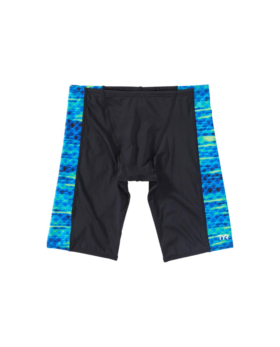 TYR Castaway Hero Jammer, Blue/Green, 26