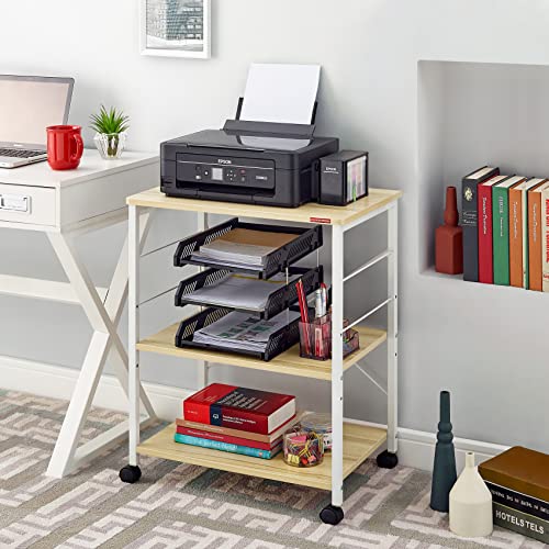 Mr IRONSTONE Baker's Rack, Kitchen Microwave Cart, Coffee Bar Table Station, 3Tier Kitchen