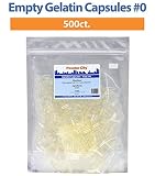 Powder City Empty Gelatin Capsules (#0)