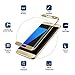 Galaxy S7 Edge Screen Protector, Snowpink Galaxy S7 Edge Tempered Glass Screen Protector Full Coverage Ultra HD Clear Anti-Fingerprint Anti-Bubble Film Screen Protector for Samsung Galaxy S7 Edge-Gold