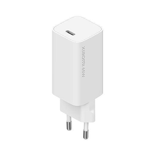 Xiaomi Mi 65W Fast Charger con GaN Tech, Caricatore per Smartphone e Notebook, Compatibile con Notebook Xiaomi/Apple/Huawei/Asus/HP/Lenovo/Dell, Cavo USB-C Incluso