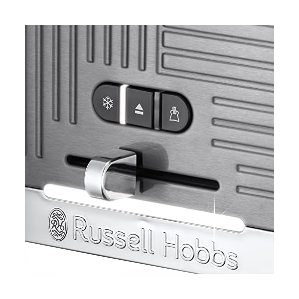 Russell-Hobbs-25250-Geo-Steel-2-Slice-Wide-Slot-Toaster-Contemporary-Design-with-Faster-Toasting-Technology-Textured-Stainless-Steel Russell Hobbs 25250 Geo Steel 2 Slice Wide Slot Toaster - Contemporary Design with Faster Toasting Technology, Textured…