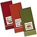 DII Thanksgiving Fall Kitchen Towels Collection Decorative Embellished Dish Towel Set, 18x28