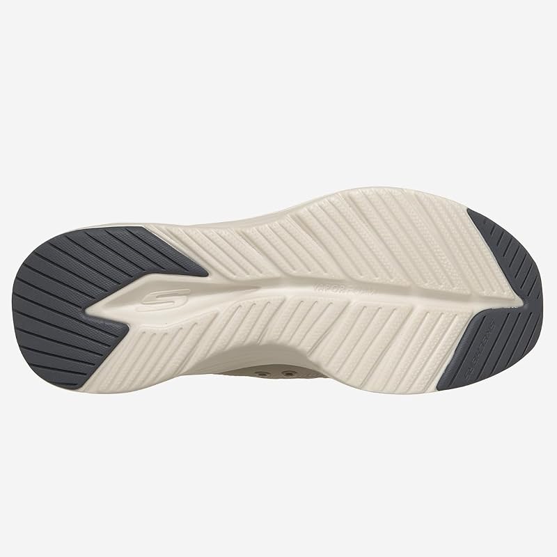Herren Contour Foam Cozy Fit Turnschuhe, Taupe Mesh Duraleather Charcoal Trim, 42 EU