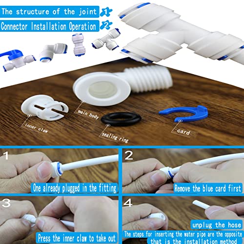 COMUSTER 1/4" Tube Float Valve Top Mount Version Kit For Keurig's Tank