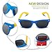 RIVBOS Kids Sunglasses Polarized UV Protection Flexible Rubber Glasses Shades with Strap for Boys Girls RBK004