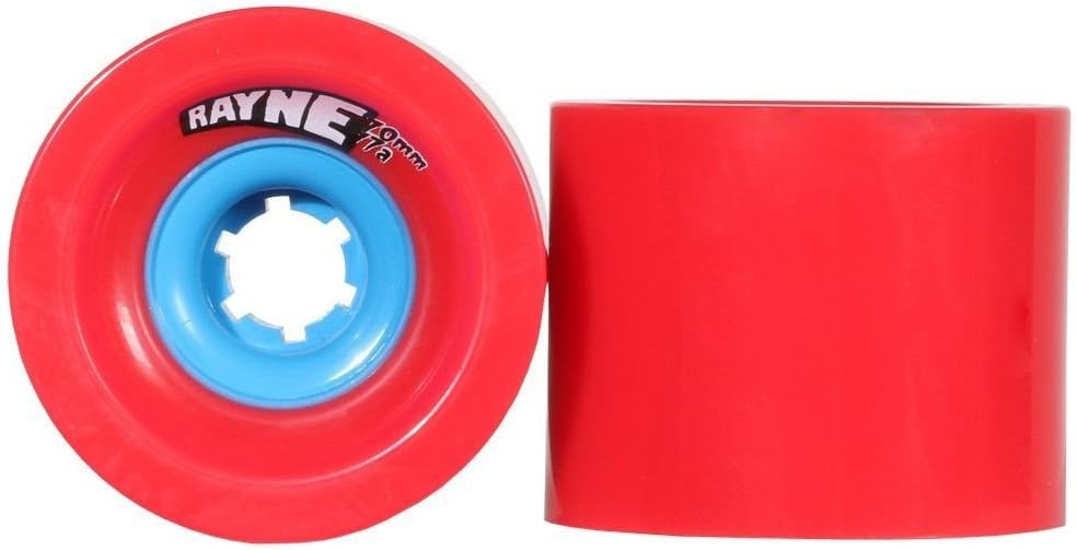 Rayne Lust 70mm, 75mm, 77A, 80A Square-Lipped Center-Set Urethane Longboard Skateboard Wheels