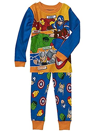 MARVEL AVENGERS Boy's Size 4T Cotton Pajama Set, Hulk, Thor, Ironman