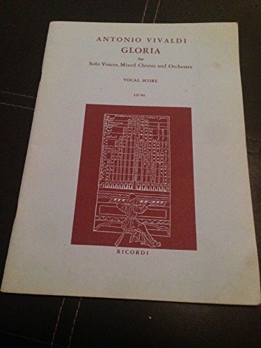 ANTONIO VIVALDI GLORIA VOCAL SCORE