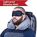 Inflatable Neck Pillow - Inflatable Travel Pillow Set for Airplane - Neck Travel Pillows for Women - Airplane Pillow for Men with Packsack - Soft Velvet Flight Pillow.
