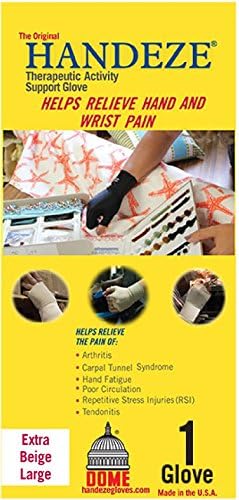 Handeze Therapeutic Glove, Extra Large, Size 6, Beige, Single