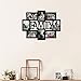 Adeco PF0432 Black Wood Family Wall Hanging Collage Photo Frame, 8 Openings, 4 by 6 Inch