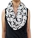 Lina & Lily Labrador Dog Print Women's Infinity Scarf Lightweight, Gift for Dog Lover (Khaki)