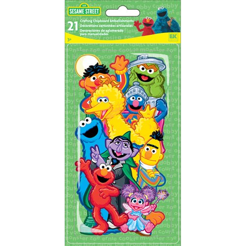 EK Success - Sesame Street Collection - Chipboard Pieces - Sesame Street