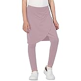 CharmWM Girls High Elastic Waist Skirts Pants Kids Cute Active Golf Tennis Skorts Leggings