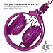 Kids Headphones,AILIHEN HD850 Volume Limiting On Ear Headset with SharePort and Microphone, Children Headphones for Kids, Computer Tablets Laptops Android IOS Smartphones Cellphones (Purple)