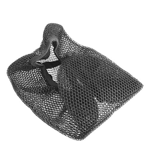 dDanke Motorcycle Scooter Moped Seat Cover Cap Breathable Net Cushion 3D Spacer Mesh Fabric with Bouncy, Black - Thumbnail 4