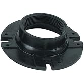 Valterra T05-0784 4" x 3" 1.80" Female Threaded Floor Flange , Black