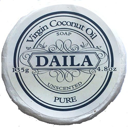 Virgin Coconut Oil Soap 2 Bars of 4.8oz | 100% Pure and Natural | Great for sensitive skin | Good for moisturizing and deodorizing qualities